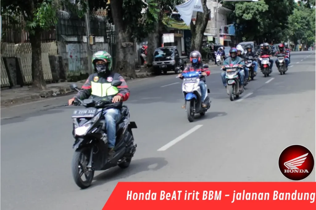 Honda BeAT irit BBM di jalanan Bandung
