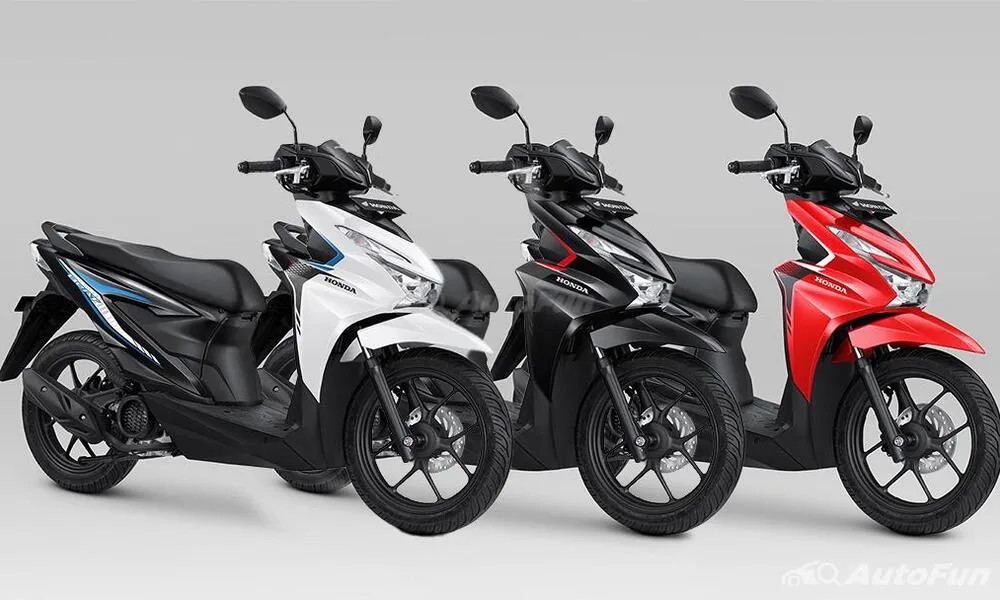 Honda BeAT terbaru 2025 warna hitam merah di Bandung