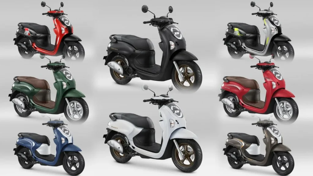 Honda Scoopy 2025 warna terbaru dengan desain retro modern