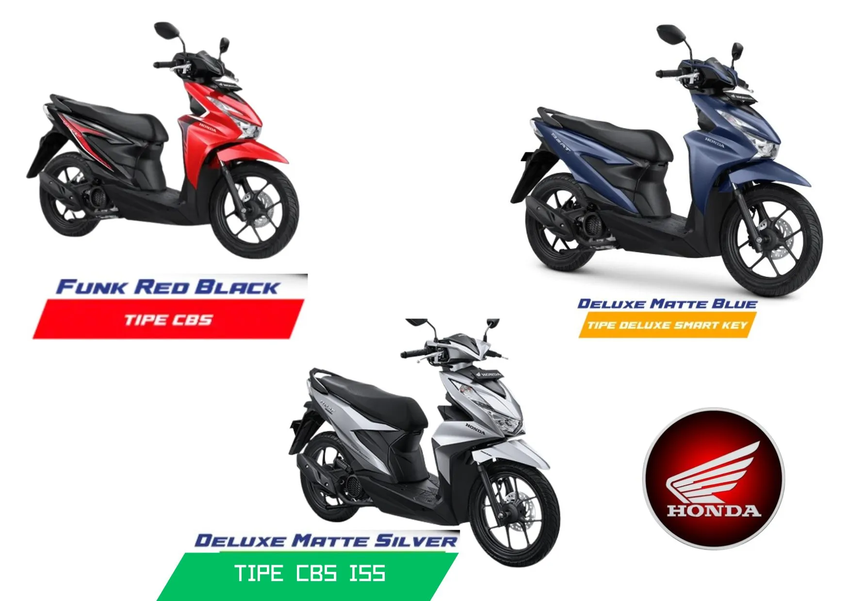 Perbedaan Tipe Honda Beat CBS, CBS-ISS, dan Deluxe – Pilih Sesuai Gaya Kamu