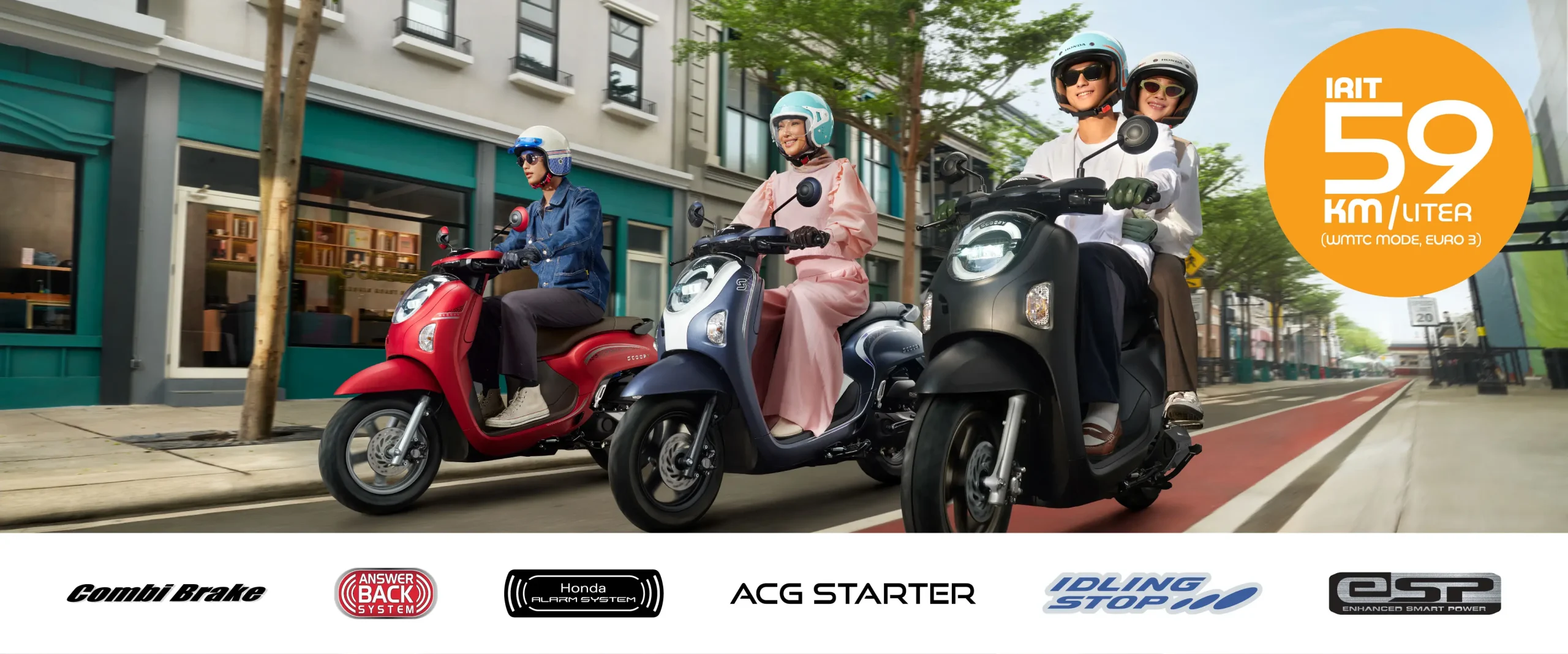 Varian Honda Scoopy 2025 Sporty dan Prestige Bandung