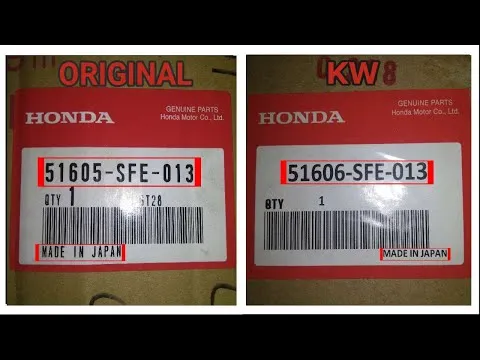 Perbedaan sparepart Honda asli dan KW